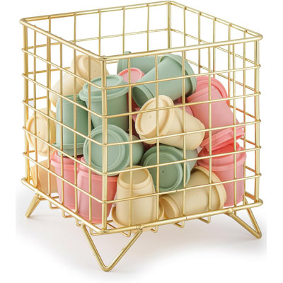 K Cup Holder Organizer, 5.3" x 5.3" x 6.3" Coffee Pod Storage Basket