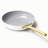Caraway 8" Iconics Nonstick Ceramic Fry Pan, White/Gold