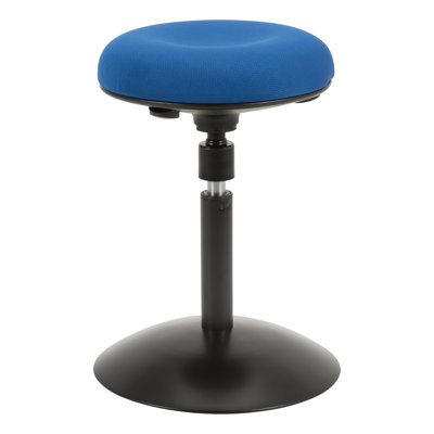 Peggie Height-Adjustable Round Seat Sit to Standing Swivel Active Stool by Symple Stuff