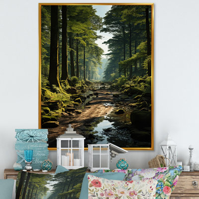 «Forest Enchanted Woods Earthy», impressions sur toile