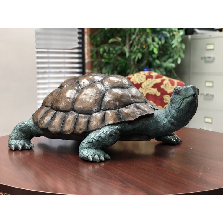 Metropolitan Galleries Bronze Small Turtle Fountain | Wayfair