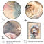 «Cute Lions Floral 3», impression sur toile-1015409363-1015409362