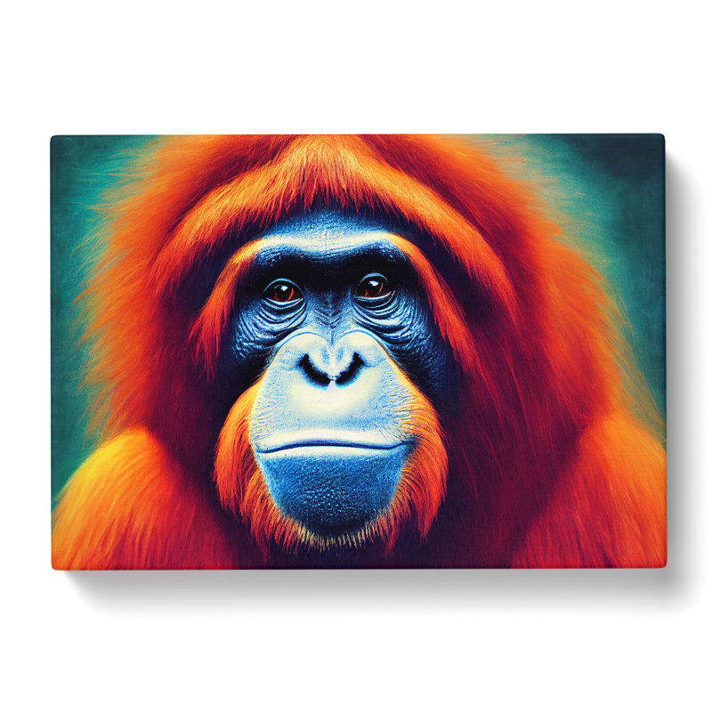 Enchanting Orangutan - Wrapped Canvas, 40cm H x 60cm W x 3cm D