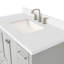 Cambridge X P 22 po P 36 po Coiffeuse en H avec comptoir en quartz blanc avec lavabo-1037056057-970286456