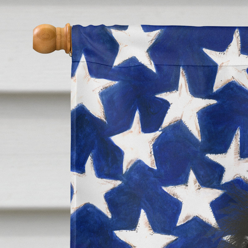 Polyester à 2 côtés 28 x 40 po drapeau maison, Léopard catahoula