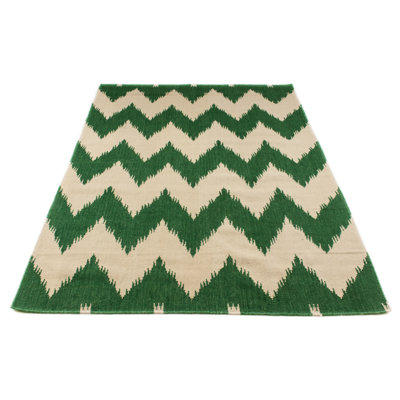 Trainor Chevron Hand Woven Area Rug
