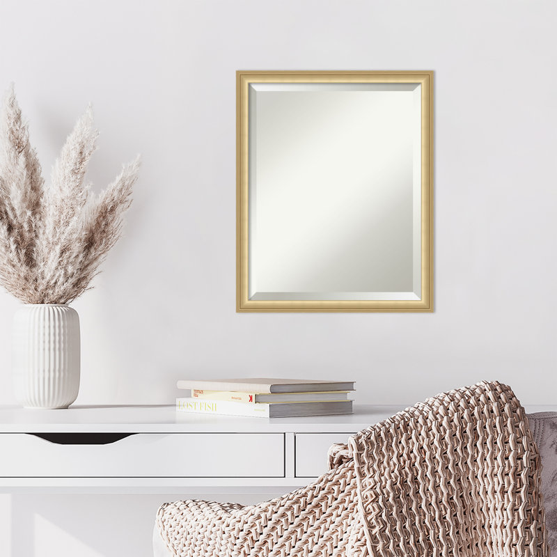 Miroir mural Merima, 21,75 po x 17,75 po, Or