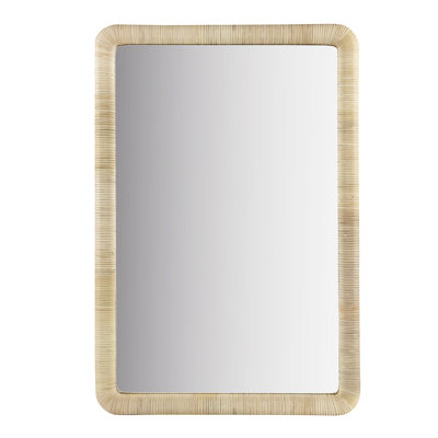 26"w X 39"h Natural Living Area Positioned Mirror, Enhances Interior Style, Ready To Hang Anywhere, & Mirror Office Wall Mounted Adds Professional Look, Versatile Hanging, Backed With Mirrored Glass