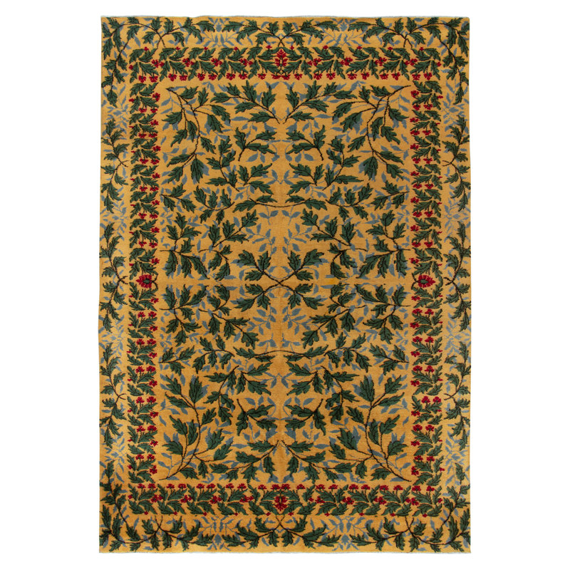 Pasha Wool Floral Area Rug