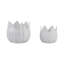 Sagebrook Home 2-Pieces Petal Planters, White-1839343014-1830942932