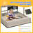 Outsunny 43.25'' x 43.25'' Solid Wood Rectangle Sandbox with Cover