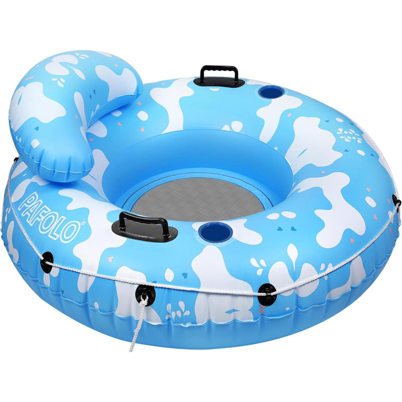 River Tubes For Floating Heavy Duty, Pool Float Adult,  Inflatable Float Tube For Beach Lake Rafting, River Floats With Mesh Bottom
