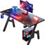 Computer Gaming Desk, PC Desk for Home Office, A Shaped Table-1814730804