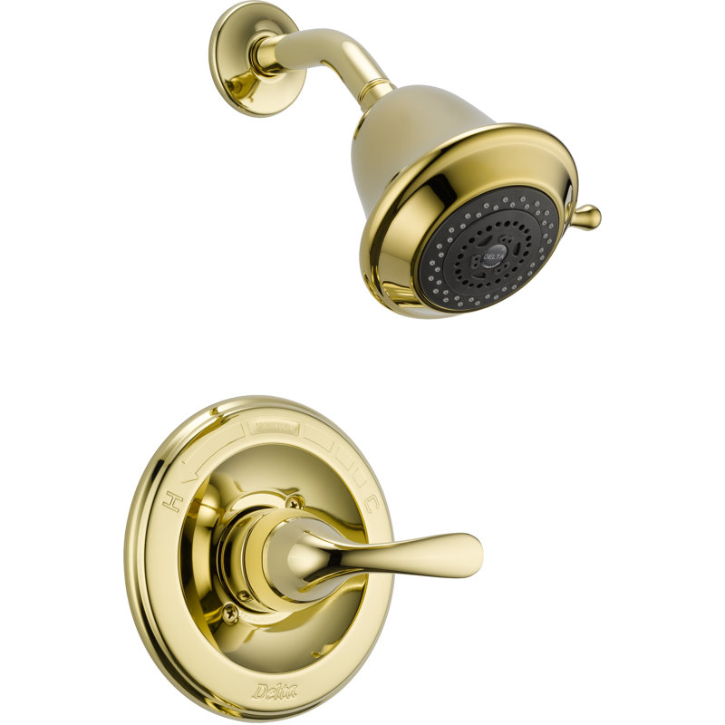 Robinet de douche à garniture classique, Laiton poli lustré