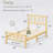 Perales Bamboo & Metal Platform Bed-322836129