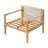 Brandon Outdoor 3-Piece Acacia Wood Conversation Set With Woven Rope & Cushions-124485910