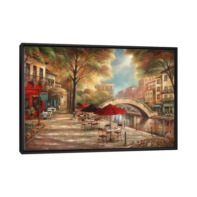 Riverwalk Charm by Ruane Manning - Gallery-Wrapped Canvas Giclée