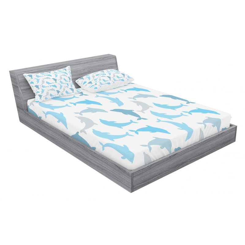 Microfiber Sheet Set, Queen Sheet Set with Fitted Sheet