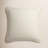 Fringed Cotton Blend Throw Pillow-93605864-93605863