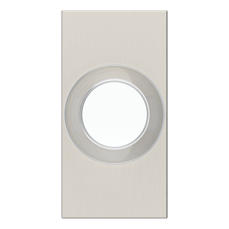 Crystal Knob 2.1875 Diameter Round, Satin Nickel