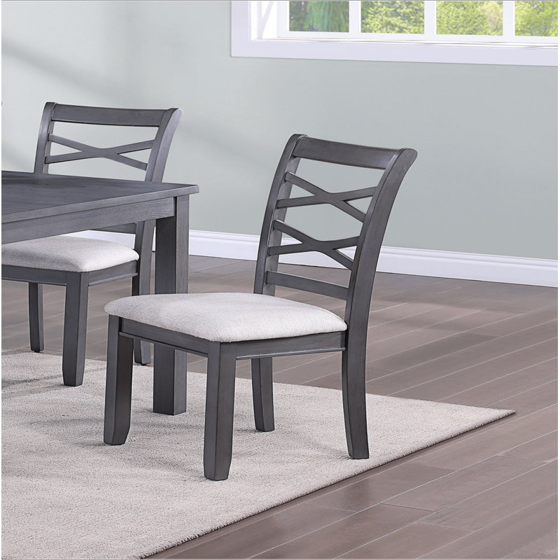 Table de salle à manger moderne 6 pièces avec 4 chaises d'appoint et un banc
