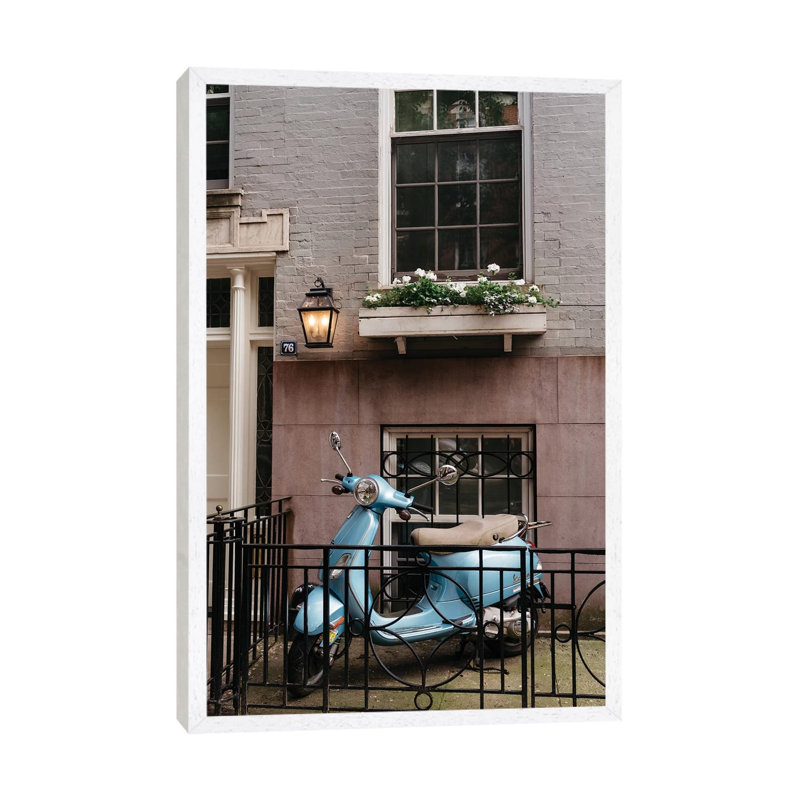 Greenwich Village Ride by Bethany Young - Print on Canvas, 101.6cm H x 66.04cm W x 3.81cm D, White Framed