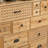 Retro solid wood carved drawer accent chest