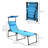 Blue Folding Chaise Lounge Chair With Adjustable And Sunshade, Ideal For Hiking Adventures Patio , Design Sunshade Relaxation