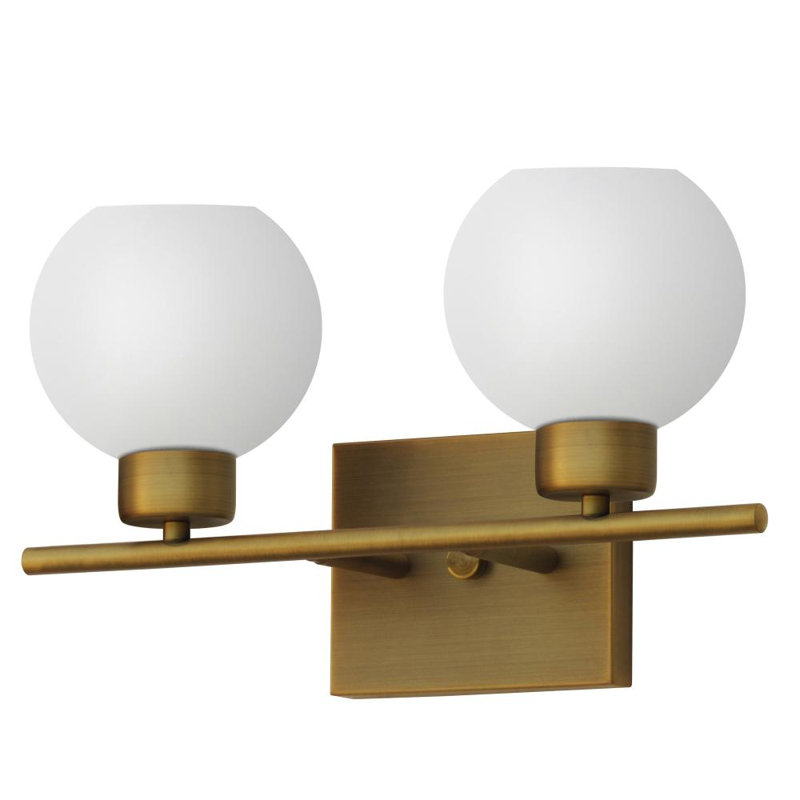Éclairage pour meuble-lavabo à intensité variable Aimur, Or naturel, 2