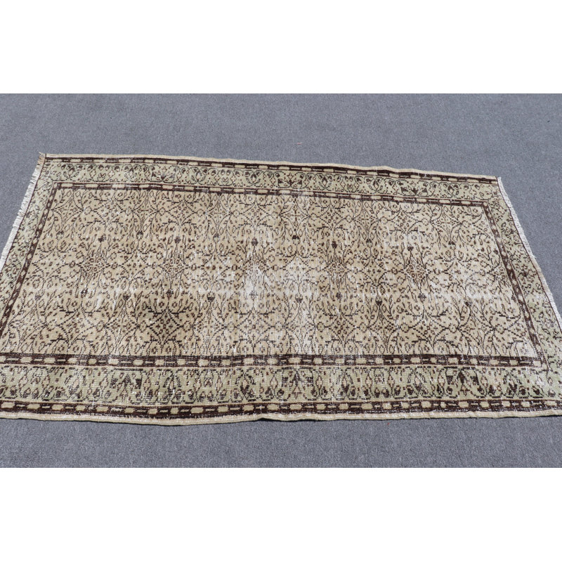Tapis turc vintage rétro Anatolian: cadeau de pendaison de crémaillère parfait pour le vestibule