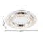 Plafonnier encastré transitionnel rond en cristal-99279689-100462785