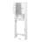 Bathroom Cabinet For Over Toilet - Spacious, Adjustable Shelf, White, 23.05X7.9X69.01 Inch White Organizer Stylish,