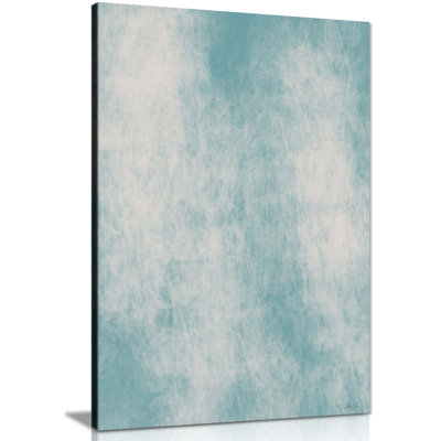 Abstract Blue Sea - Wrapped Canvas Print