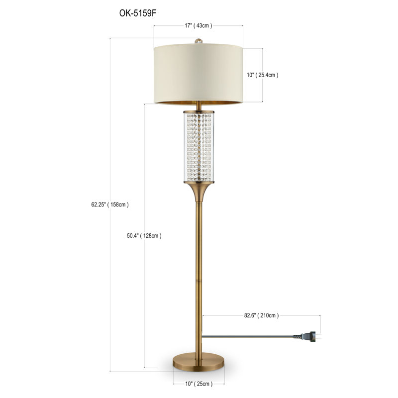 Monti 62.25'' Bronze Traditional Floor Lamp