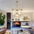 5-Light Modern Mid-Century Sputnik Chandelier