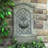 Rosette Leaf Polystone Outdoor Solar Wall Fountain-448945912