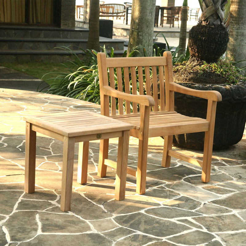 Table d'appoint en bois massif Kamden