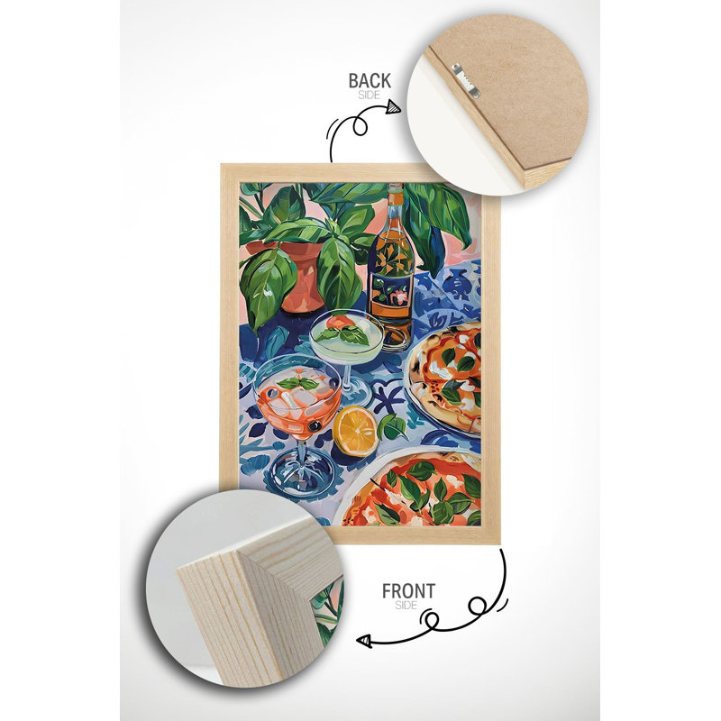 Elegant Decorative Framed Painting, 12.9 x 18.9 inches | 100% Solid Wood Frame (Thickness: 0.8 inches) | High-Quality 300 gsm Photo Paper, Digital Printing | Perfect for Living Room, Office Décor & Art Enthusiasts