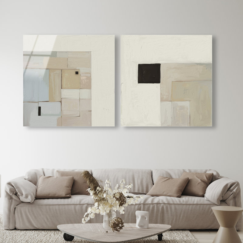 Soft Roughness Set Set by Oliver Gal, 40"H x 40"W, High-Gloss Acrylic Print