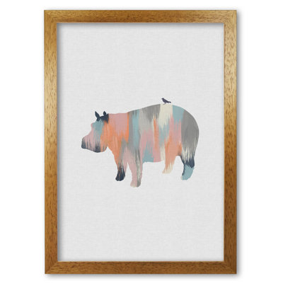 Pastel Hippo - Print
