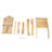 Rustic Charred Fir Wood Adirondack Chair
