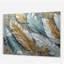 Plumes dorées dorées V - art mural moderne en plumes glamour-101524802
