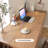 Modern rectangular simple solid wood desk-76636667