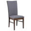 Chaise de salle à manger rembourrée grise Wawona (ensemble de 2)