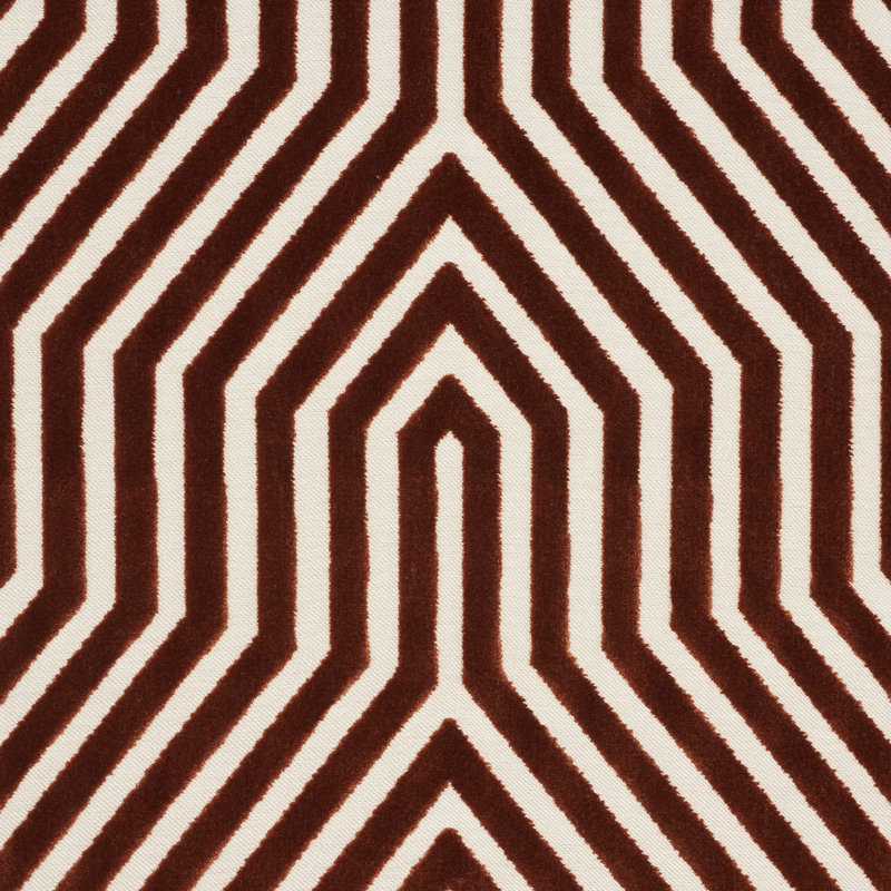 Tissu en velours Vanderbilt, Brun roux