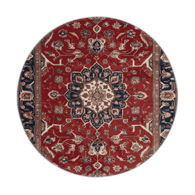 Persian Brown Indoor and Outdoor Area Rug