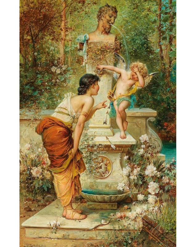 "Punied Arrogance" par Hans Zatzka, reproduction d'art sur toile tendue avec châssis, H 48 po x l 33 po