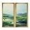 Golf Harmonious Drives - Golf, reproduction d'art sur toile, ensemble de 2 décorations vertes