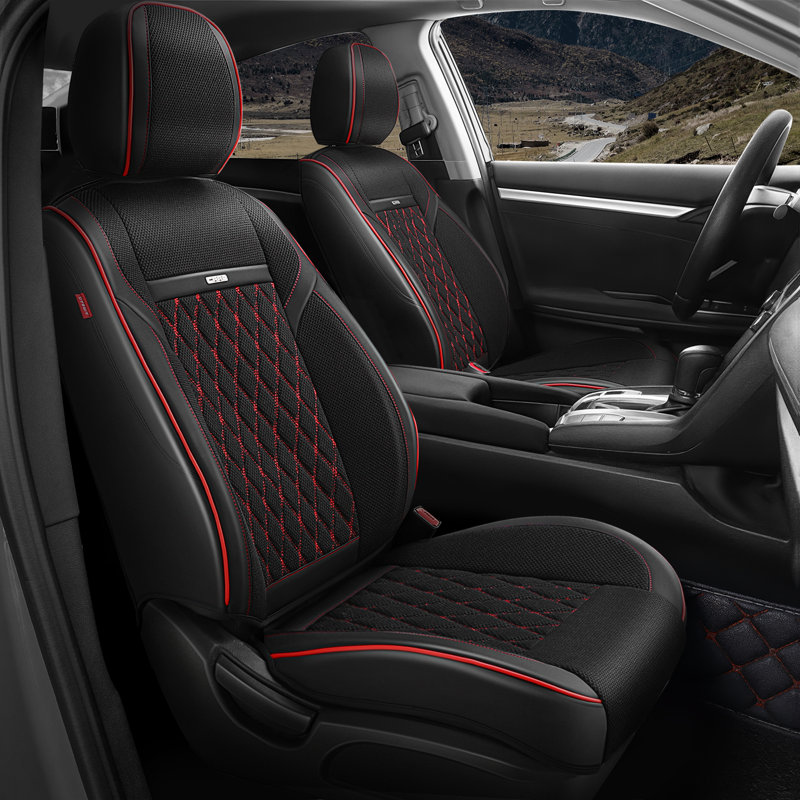 Full Set Seat Covers Universal Waterproof Leatherette For Cars Suvs Trucks Airbag Compatibility​​