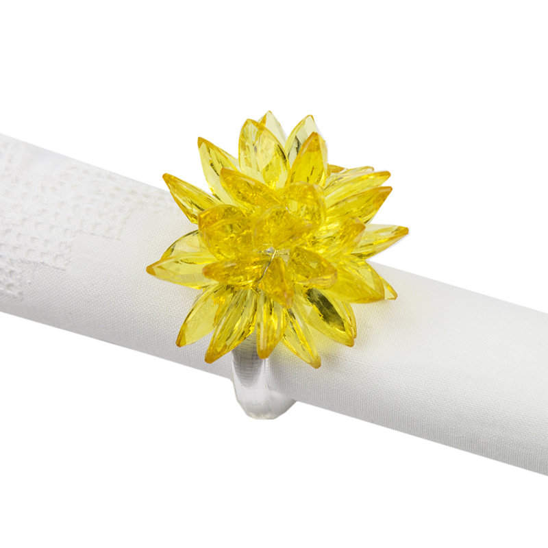 Rond de serviette, Jaune